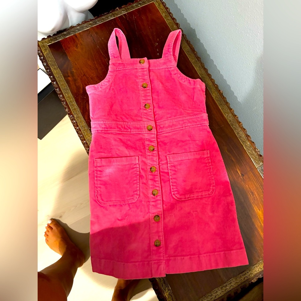 Crewcuts Vibrant Pink Corduroy Dress